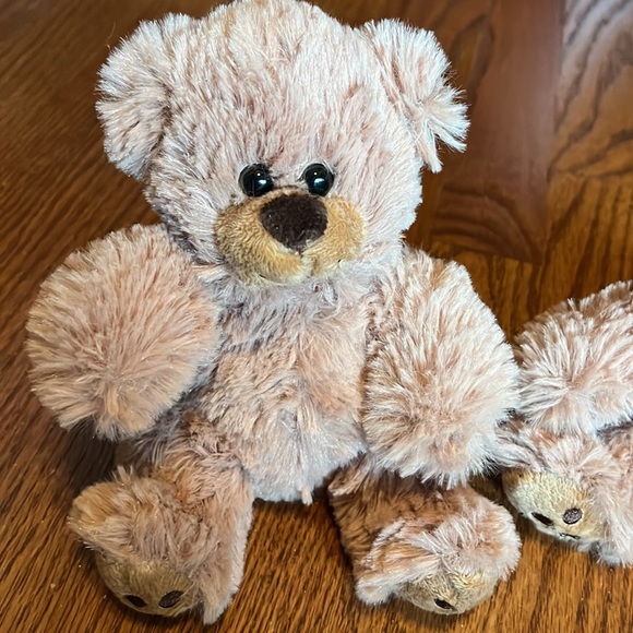 Plush brown bears bundle of 2, 7 inch - Picture 2 of 6